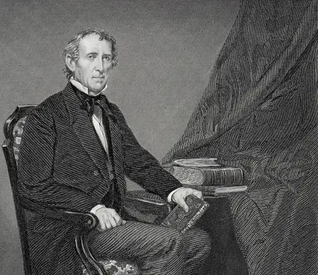 UNSPECIFIED - CIRCA 1800: John Tyler 1790 to 1862. 10th president of the United States 1841 to 1845 From painting by Alonzo Chappel