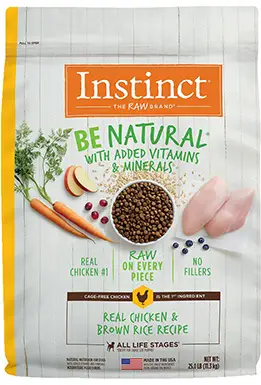 Инстинцт би Инстинцт Будите природни Права пилетина и смеђи пиринач Рецепт Фреезе