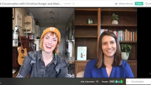 Alexis Devine and Christina Hunger discussed their communicative dogs and what it means to science.