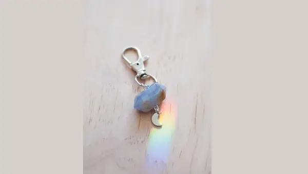 blue lace agate charm