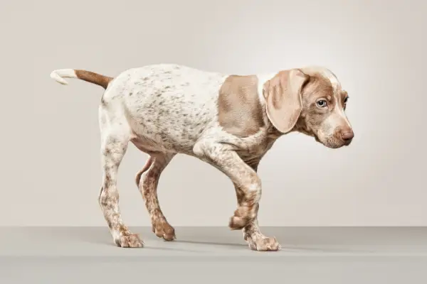 perro weimaraner con ojos azules