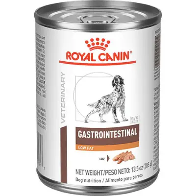 Royal Canin Veterinary Diet Adult Gastrointestinal Low Grat Pain Aliment en conserva per a gossos