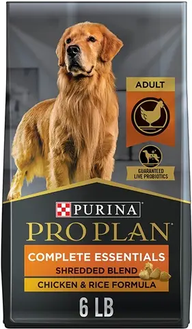 Purina Pro Plan Mélange de poulet et de riz râpé à haute teneur en protéines avec probiotiques Nourriture sèche pour chiens