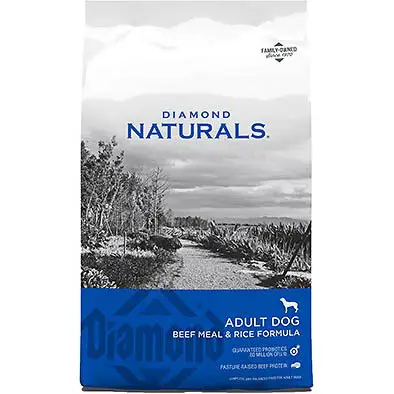 Diamond Naturals Formule Farine de Bœuf et Riz Nourriture Sèche pour Chiens Adultes