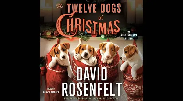 Book cover of The Twelve Dogs of Christmas: An Andy Carpenter Mystery by David Rosenfelt.