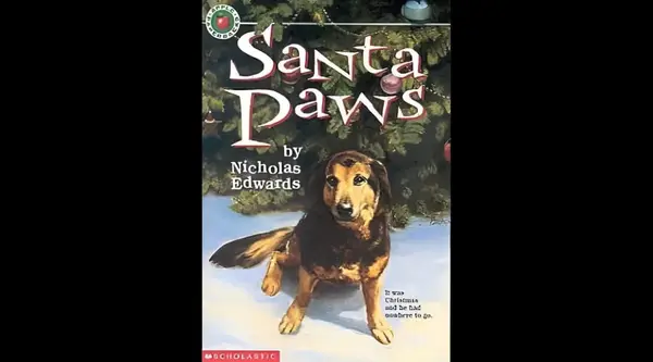 Book cover of Santa Paws by Nicholas Edwards.