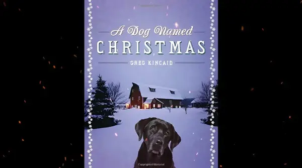 Книга на коледните кучета в движение за четене на този празник