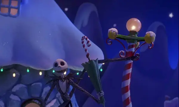Jack Skellington from The Nightmare Before Christmas.