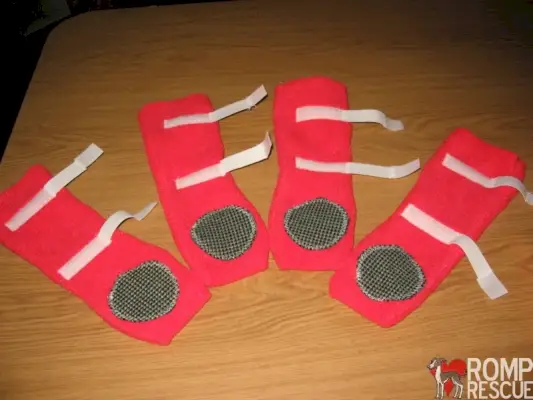 DIYの簡単な犬用ブーツ