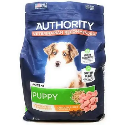 Authority Puppy суха храна за кучета (пиле и ориз)