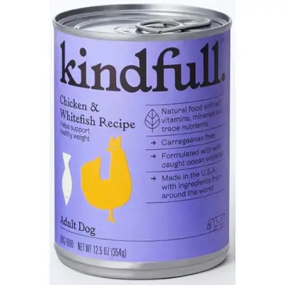 Recept s piletinom i bijelom ribom za zdravu mokru hranu za pse - Kindfull™