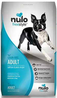 Nulo Freestyle беззърнена сьомга и рецепта за грах суха храна за кучета