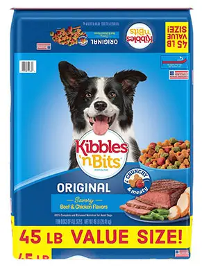 „Kibbles 'n Bits“ originali pikantiška jautiena ir vištiena