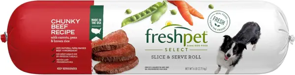 Freshpet zdravé a přírodní krmivo pro psy, čerstvé hovězí rolky