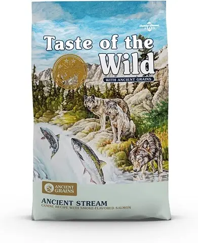 Taste of the Wild Ancient Stream Zalm met rooksmaak en Ancient Grains Droog hondenvoer