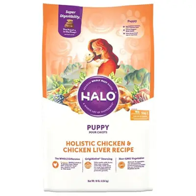 Halo Holistic Chicken & Chicken Liver -penturuokaresepti Koirankuivaruoka