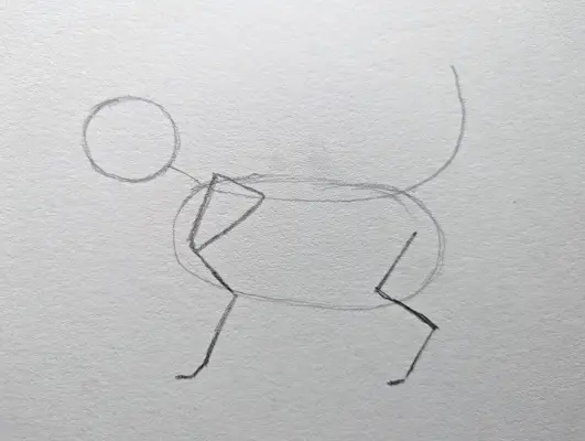 Com dibuixar un cadell dempeus 1