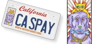 ペットのホームレスでへこみを作るための新しい去勢/去勢カリフォルニアのナンバープレート
